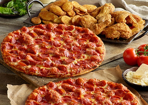 Pizza, Chicken & Mojos
